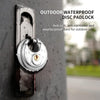 Heavy Duty Round Discus Shackle Padlock 304 Stainless Steel With 72 Keys (70mm)
