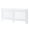 Modern Radiator Cover Cabinet MDF Vertical Slat Shelve Home Furniture White