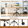 Linen Fabric PU Leather Office Chair Ergonomic Swivel Computer Desk Chairs