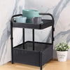 Mobile Kitchen Rotating Shelving Cart Vegetable Storage Basket Space Saving Rack