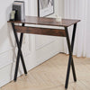 Rustic Oak Console Table Narrow Hallway Desk Antique Console Hall Table Display