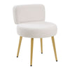 Makeup Stool Soft Pouffe Medium Backrest Dressing Table Vanity Chair Padded Seat