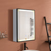 Vertical Sensor Touch Medicine Cabinet w/ Dimming Led Light Toiletries Cabinet