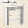 Over The Toilet Storage Cabinet Double Door Bathroom Toilet Laundry Organizer