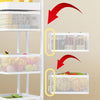 Mobile Kitchen Rotating Shelving Cart Vegetable Storage Basket Space Saving Rack