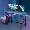 Gaming Desk Black Computer Desk Working Study Table Bookshelf Office Furniture