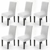 6x Extra Large Spandex Chair Covers Fox Pile Velvet Slipcovers Dining Seat Cover