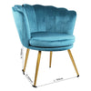 Genesis Flora Accent Tub Chair Scallop Armchair Petal Back With Golden Legs