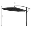 3M Banana Parasol Cantilever Umbrella Sun Shade Canopy Garden Outdoor w/ Base UK