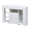 High Gloss Modern LED Display Cabinet Sideboard Buffet Cupboard TV Unit Stand UK