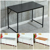 Computer Laptop Table Desk Wood Top Study Office Home Workstation Black/White