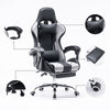 Gaming Chair Swivel Recliner Racing Office PC Video Game Chair with Footrest