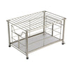 Slide Out Drawer Basket Metal Wire Organizer Under Sink Bathroom Storage Unit
