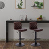 1/2/4/6x Bar Stool Faux Leather Breakfast Home Stool Swivel Gas Lift Bar Chair