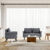 Modern Loveseat Sofa 2-Seater Lounge Chair Couch+Pillow Living Room Furniture
