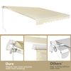 2.5x3m Patio Awning Manual Garden Canopy Sun Shade Retractable Shelter Outdoor