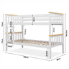Triple Bunk Beds 3ft Single Bed Frame Wooden Double Bunk Bed For Kids Children