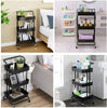 3 Tier Kitchen Storage Trolley Cart Utility Rolling Rack Tray Shelf on Wheels