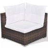 42742 17 Piece Garden Sofa Set Poly Rattan Brown (UK/IE/FI/NO Only) E3G4