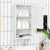 3-Tier Bathroom Cabinet Wall Mounted Storage Organizer Adjustable Shelves