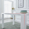 White High Gloss Dining Table Kitchen Wood Table Rectangular 120*80*75 cm Modern