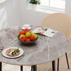 80CM Round Dining Room Table Elegant Practical Anti-slip High Gloss Marble Top