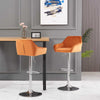 2 x Bar Stools Kitchen Breakfast Chairs with Swivel Gas Lift Adjustable Height