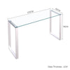 Living Room Furniture Glass Coffee Table Console Table Side End Table Chrome Leg