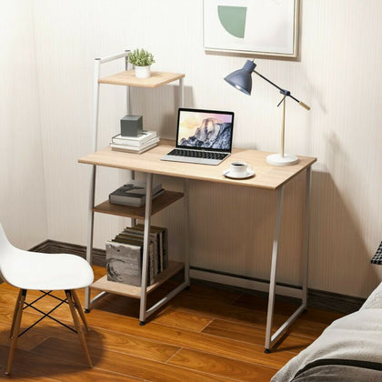 Office Desk Computer Desk PC Latop Table Work Study Workstation With Shelf Home