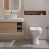 Modern Wall Hung Toilet White WC Pan Soft Close Seat Ceramic Bathroom Cloakroom