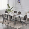 GREY WHITE KITCHEN DINING TABLE SET WITH 4 6 CHAIRS DINING SET FOR 4 6 WHITE