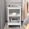 3-Tier Multifunctional Nightstand Stable Sofa Bed Side Table with Storage Shelf