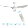 Dimmable 52 inch Ceiling Fan Light LED Lamp with Remote 6 Speed 3-Blades Cooling