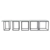 5-in-1 Stool Set Nested Stools Sofa Footstool Cube Combination Dining Chair Seat