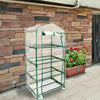 4 Tier Mini Greenhouse Walk In Grow Bag Green House PVC Cover Plastic Garden