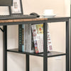 Computer Desk, Home Office Desk for Study, Writing with 2 Storage Shelves