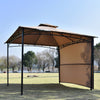 3x3(m) Steel Pergola Gazebo Marquee Garden Shelter Sun Shade Patio Awning Gold