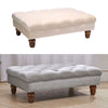 Extra Large Chesterfield Footstool /Coffee Table Button Seat Bench Ottoman Bench