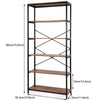 5-Tier Bookcase Storage Ladder Shelf Storage Shelving Unit Plant Display Stand