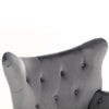Occasional Wing Chair High Back Fabric Velvet Tub Armchair Fireside Living Room