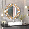 Decorative Wall Mirror Circle Hanging Mirror Apartment Restroom Vanity Mirror UK