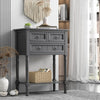 Narrow Console Table Modern Entryway Table w/3 Storage Drawers Wooden Side Table