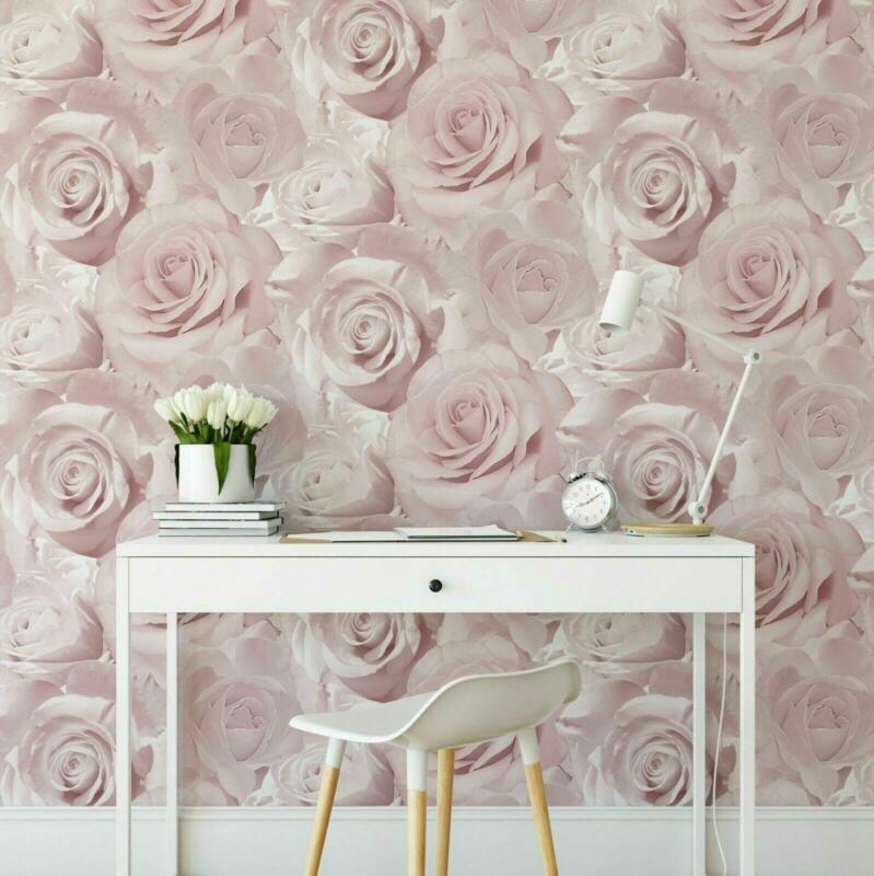 Muriva Delta Floral Stone & Rose Wallpaper (701621) – Batley DIY