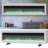 40/50/60/70inch Remote Control LED Electric Fireplace Glass 9 Colour Light