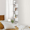 5 Tier Corner Shelf Floating Wall Shelves Storage Display Bookcase Home Decor UK