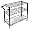 Carbon Steel 3 Tier Trolley Cart Kitchen Restaurant Serving Catering Train UK