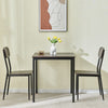 3 Pieces Kitchen Dining Room Table and Chairs Set of 2 Space Saving Dinette