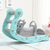 Indoor Baby Kid Play Slide Trojan Set 2-In-1 Climbing and Rocking Horse Playset