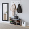 Shoe Storage Bench 3 Tiers Wooden Shoe Organizer with Adjustable Shelf & Cushion