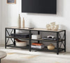 Industrial Style Console Table Hallway Storage Unit Shelf Bookcase Living Room